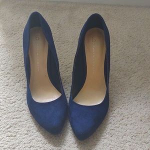 Lauren Conrad Size 9 Navy Blue Closed Toe Stilettos